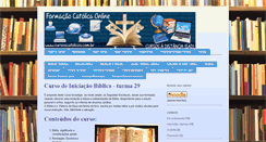 Desktop Screenshot of cursoscatolicos.com.br